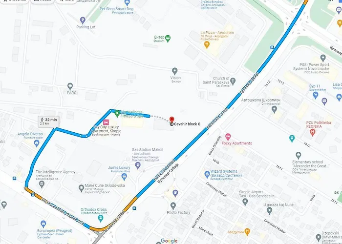 18th & 16h Floor Secure Luxury With Pool & Fitness Included In Price Apartment Skopje