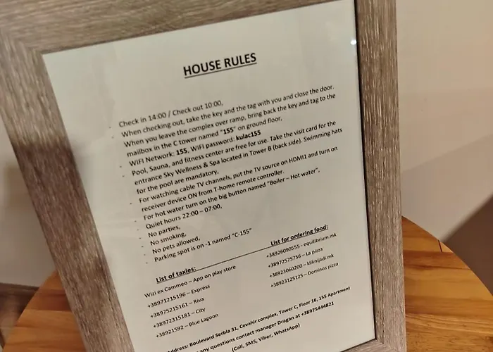 Apartment 18th & 16h Floor Secure Luxury With Pool & Fitness Included In Price Skopje